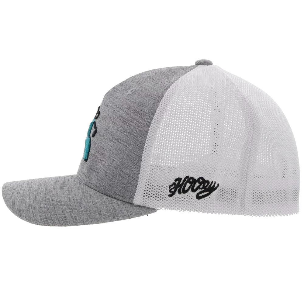 HOOey "Golf" Grey/White Flexfit Hat - Image 5