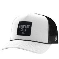 HOOey "Cowboy Golf" White/Black Hat