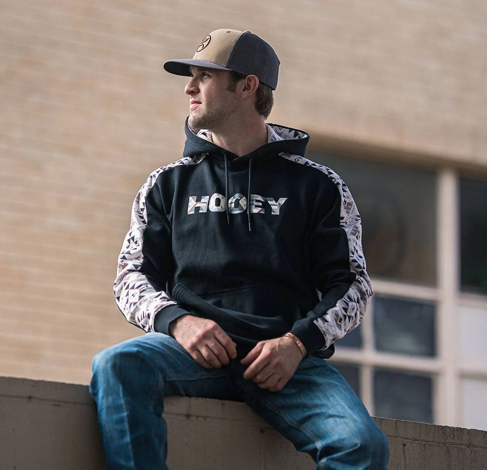 HOOey "Canyon" Black/Aztec Hoody - Image 2