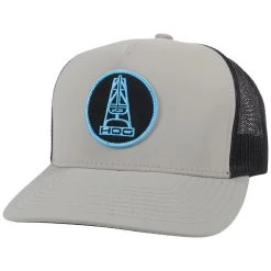 HOOey "Rose" Hat, Grey/Black