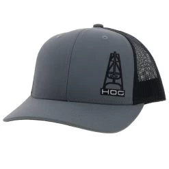 HOOey "HOG" Grey/Black Hat