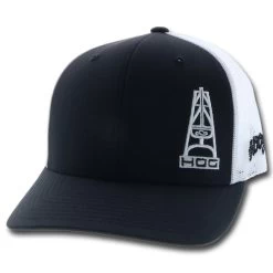 HOOey "HOG" Black/White Hat
