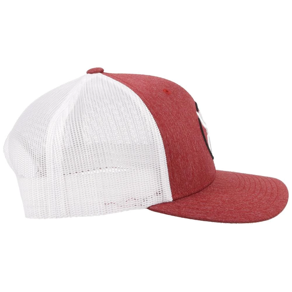 HOOey "Strap" Red/White Hat - Image 5