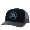 HOOey "Strap" Roughy Black/Grey Hat
