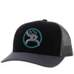 HOOey "Strap" Roughy Black/Grey Hat