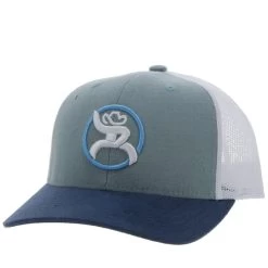 HOOey "Strap" Roughy Light Blue/White Hat