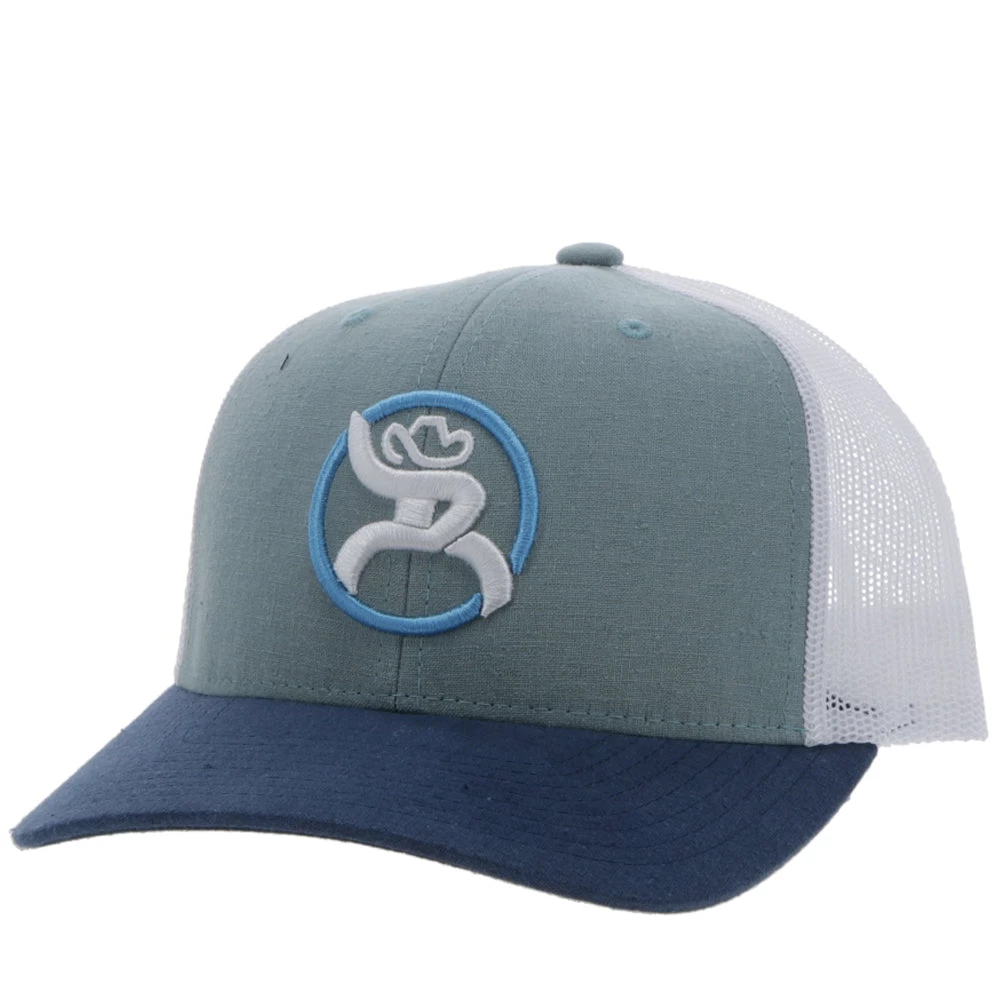 HOOey "Strap" Roughy Light Blue/White Hat