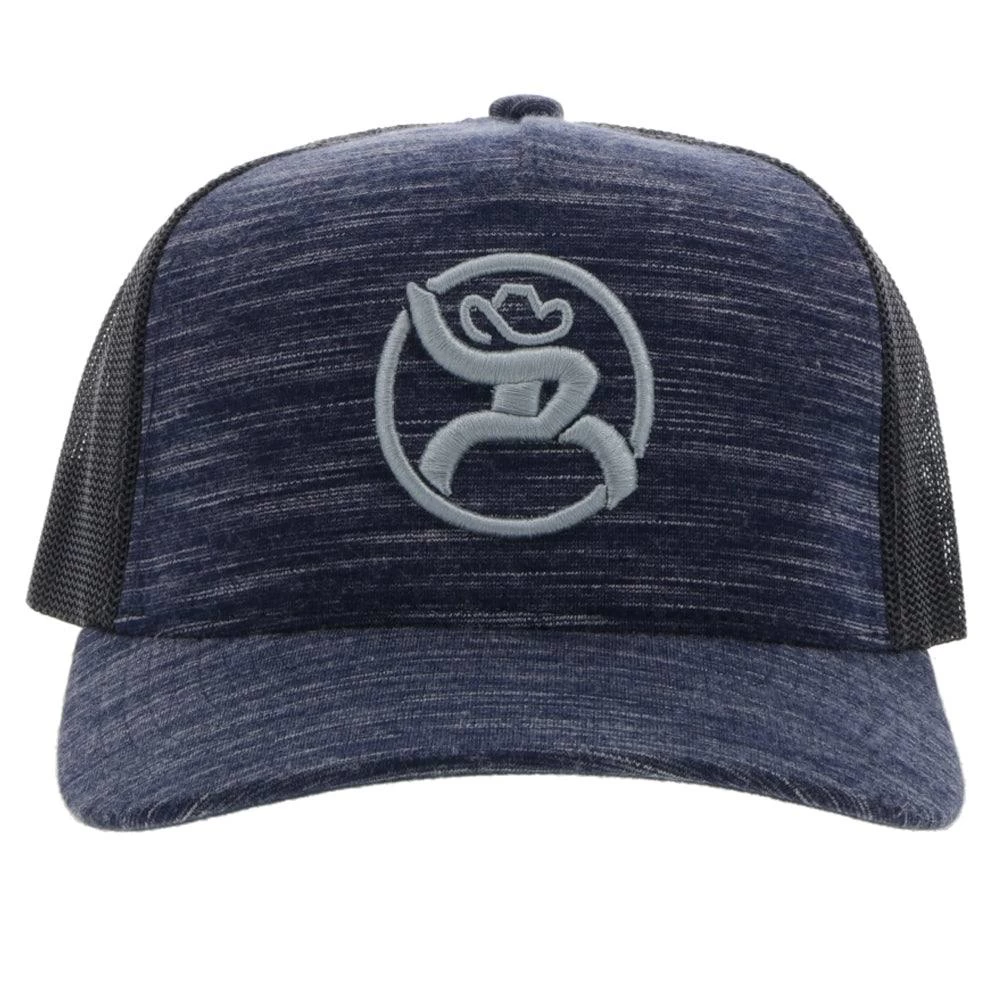 HOOey "Roughy 2.0" Navy/Black W/Grey Circle Logo Hat - Image 5