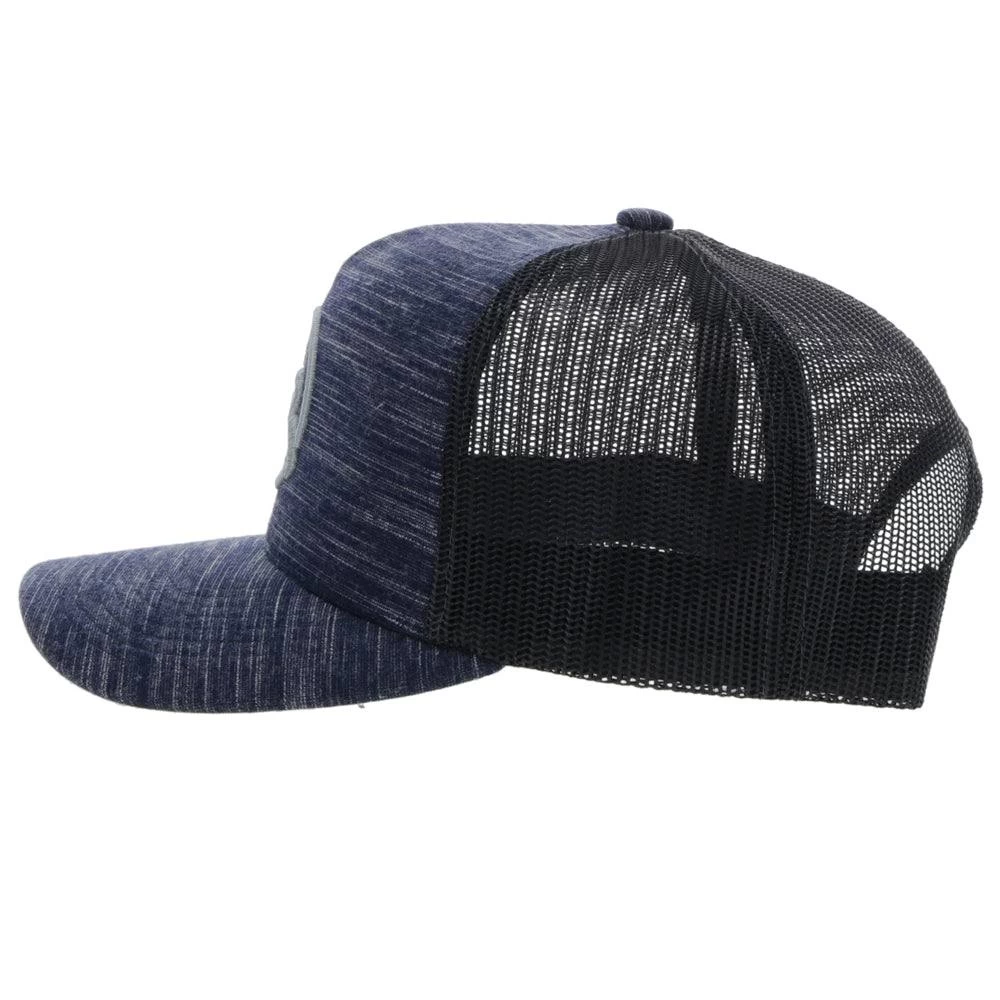HOOey "Roughy 2.0" Navy/Black W/Grey Circle Logo Hat - Image 4