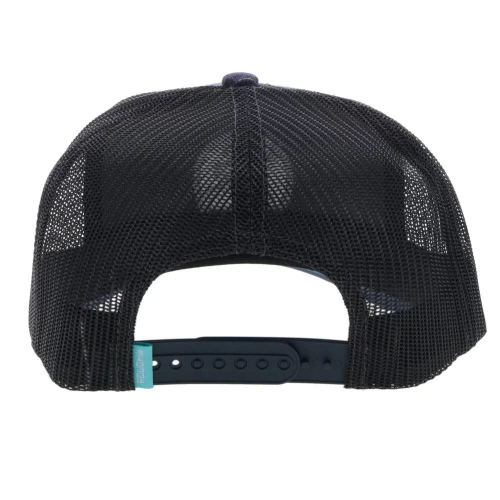 HOOey "Roughy 2.0" Navy/Black W/Grey Circle Logo Hat - Image 2