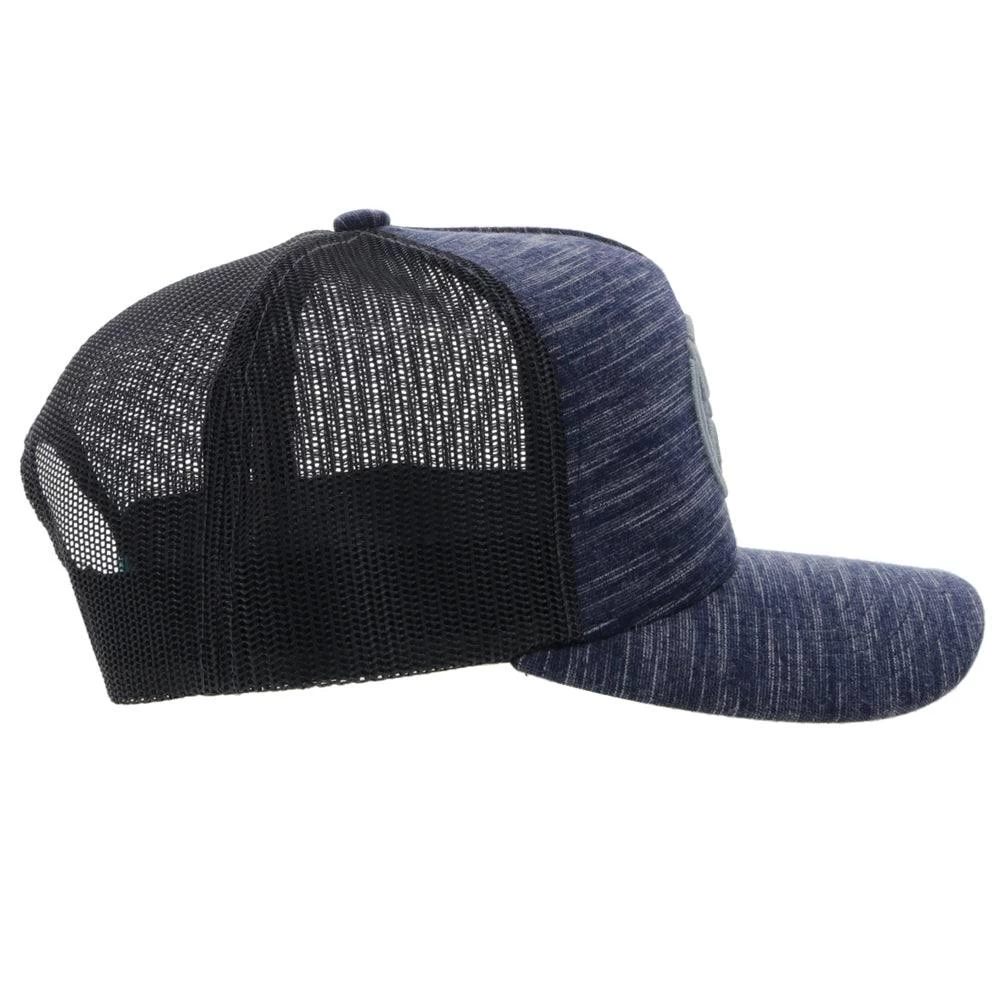HOOey "Roughy 2.0" Navy/Black W/Grey Circle Logo Hat - Image 3