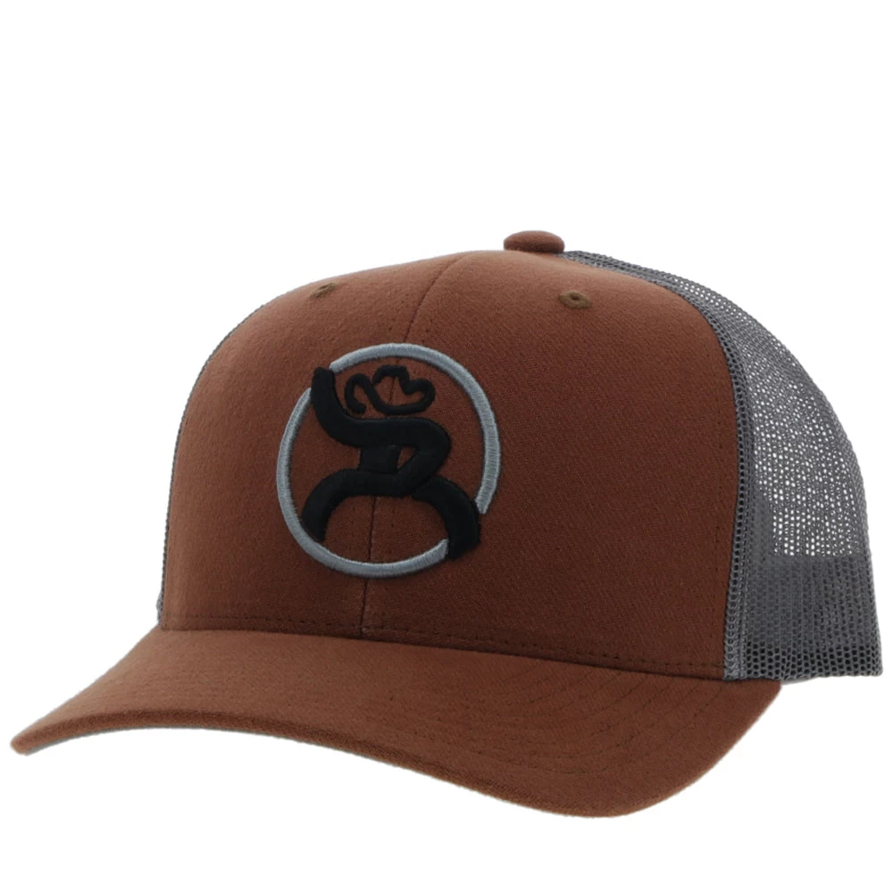 HOOey "Strap" Roughy Orange/Grey Hat