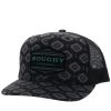 HOOey "Tribe" Black W/ Aztec Print Hat