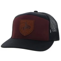 HOOey "Roughy" Maroon / Black Snapback Hat