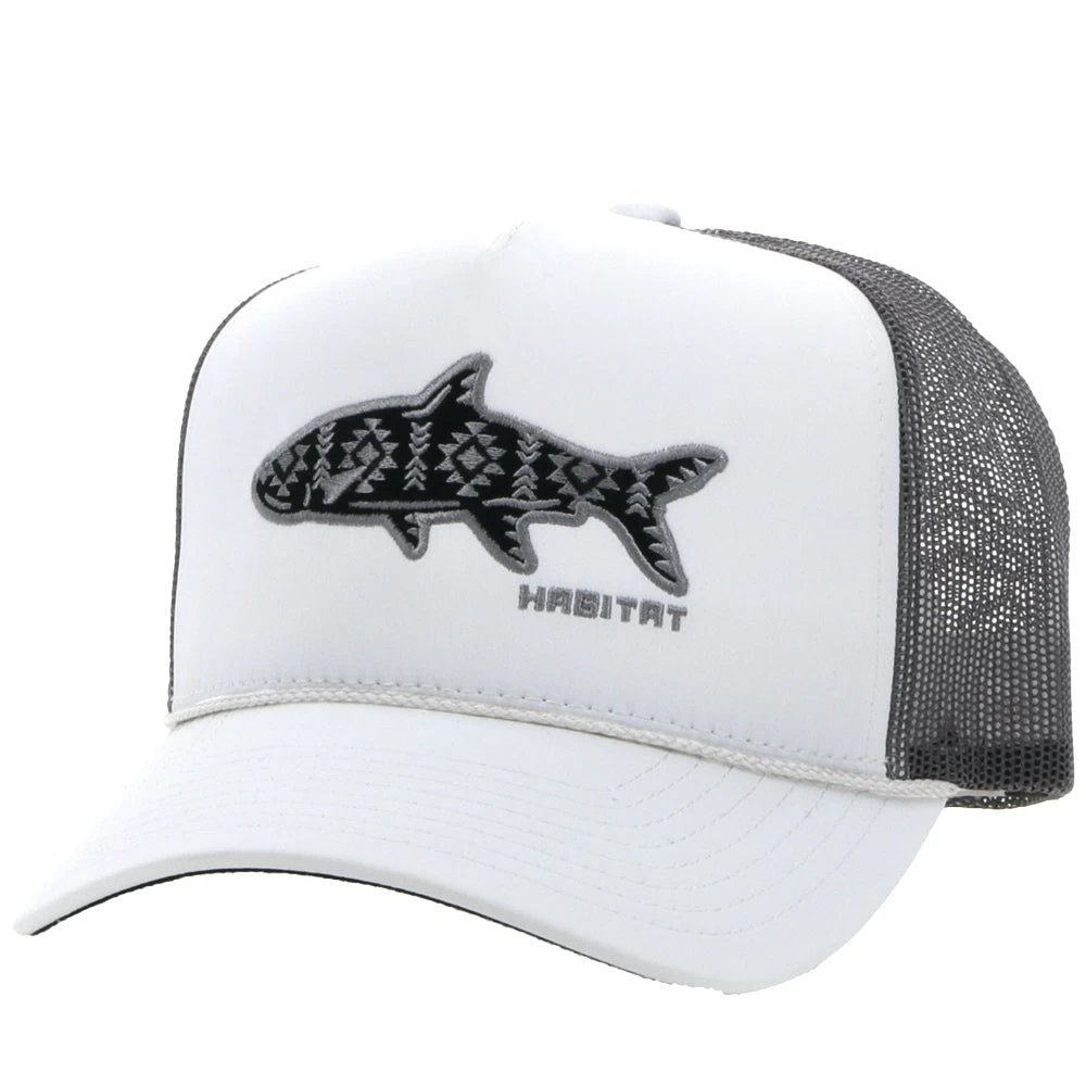 HOOey "Habitat" White/Grey Hat
