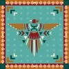 HOOey "Aztec Thunderbird" Turquoise/Rust Wild Rag
