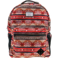 "Recess" Hooey Backpack Red/Tan/Black W/Black/Tan Accents