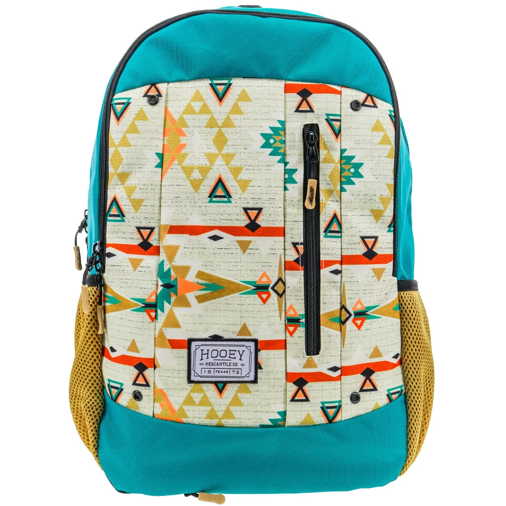 "Rockstar" Hooey Backpack Cream/Pink Pattern W/Turquoise/Gold