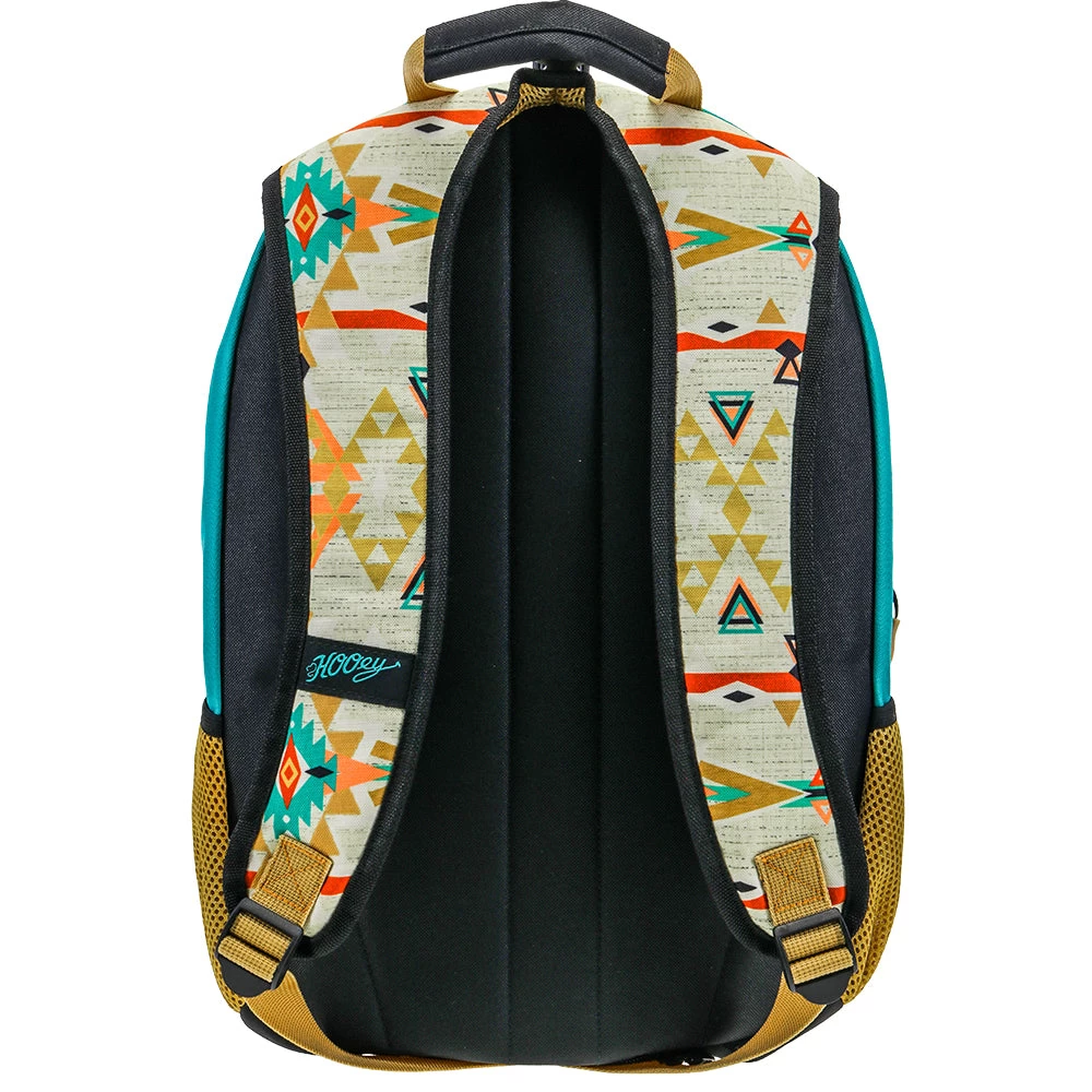 "Rockstar" Hooey Backpack Cream/Pink Pattern W/Turquoise/Gold - Image 2