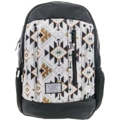 "Rockstar"Hooey Backpack White/Cream Aztec Pattern W/Black