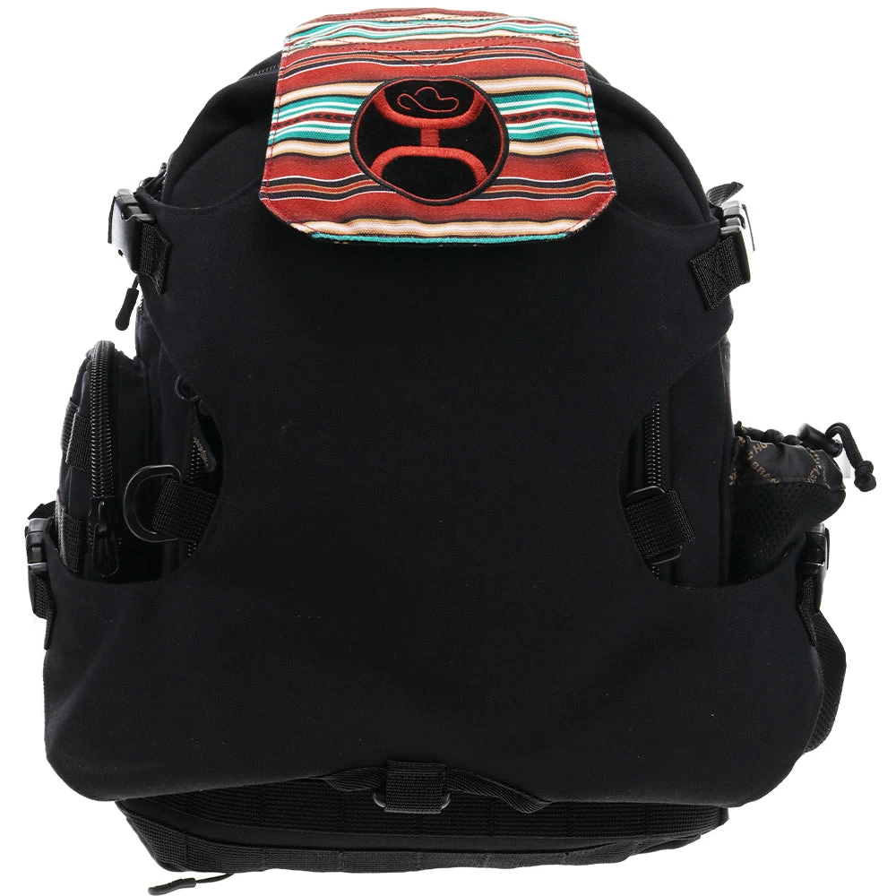 "Mule" Hooey Backpack Black W/Grey/Tan Aztec Pattern