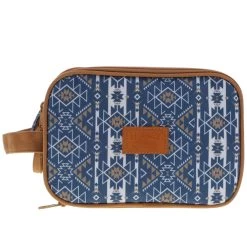HOOey "Dopp Kit" Navy/White Aztec Pattern