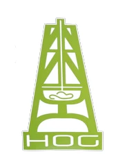 HOOey Large Lime Geen HOG Sticker