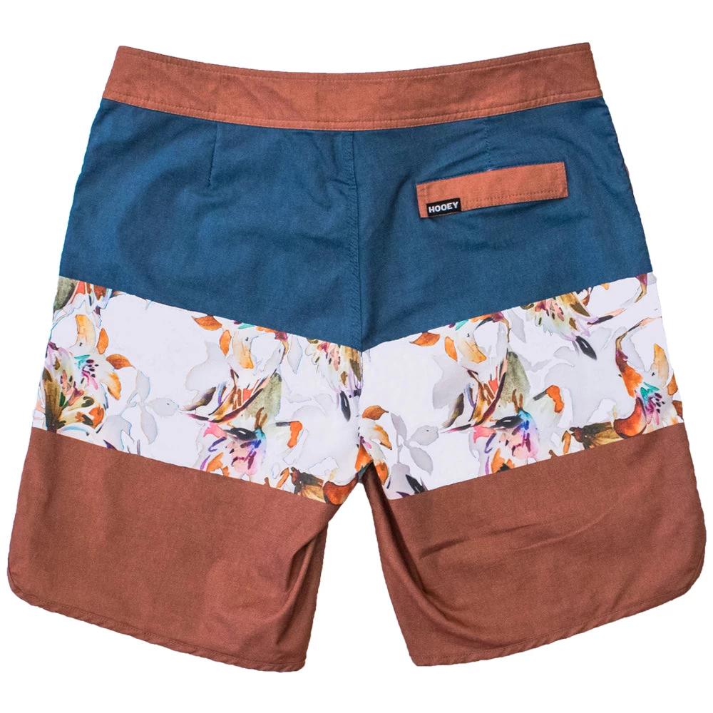 HOOey "Shaka" Blue/Orange W/ Floral Pattern Board Shorts - Image 2