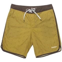HOOey "Shaka" Tan W/Brown Board Shorts