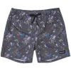 HOOey "Bigwake" Black W/Space Cowboy Pattern Board Shorts