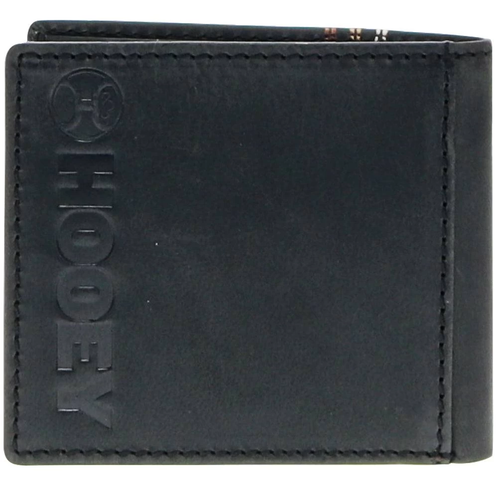 "Ranger" Bifold Hooey Wallet Embroidered Black Leather - Image 3