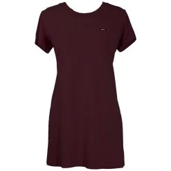 HOOey "Sayulita" T-shirt Dress - Maroon