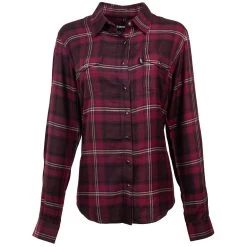 HOOey "Ladies Flannels" Maroon/Black
