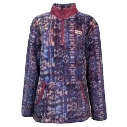 HOOey "Ladies Fleece Pullover" Purple/Aztec