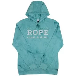HOOey Rope Like A Girl Turquoise Hoody