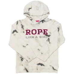 HOOey Youth "Rope Like Girl White Marble Hoody"