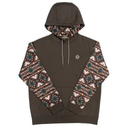 HOOey "Summit" Brown W/Aztec Hoody