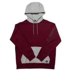 HOOey "Tundra" Burgundy/Grey Hoody