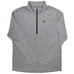 HOOey "Range" Grey Quarter Zip Pullover