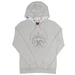 HOOey "Prairie" Grey W/TB Bird Logo Hoody