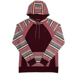 HOOey "Savannah" Maroon/ Serape Hoody