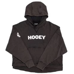 HOOey "Roomy" Black W/ White Logo Hoody
