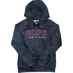 HOOey "Rope Like A Girl" Black Marble Hoody