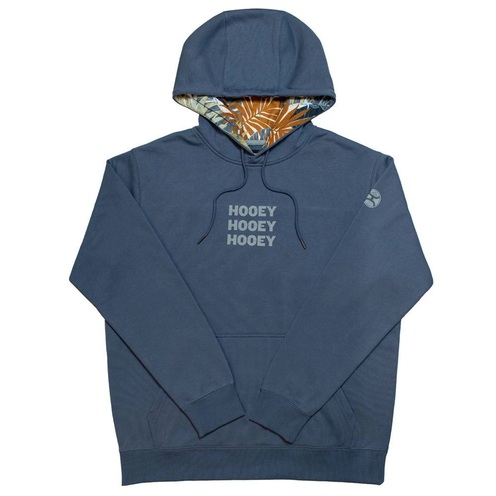 HOOey "Tres" Blue W/Grey Logo Hoody