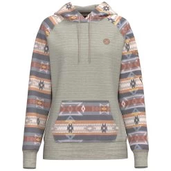 HOOey "Summit" Cream W/Pink/ Grey Aztec Pattern