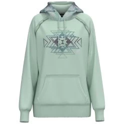 HOOey "Chaparral" Hoody Teal W/Aztec