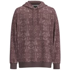 HOOey "Mesa" Hoody Maroon W/Aztec Pattern