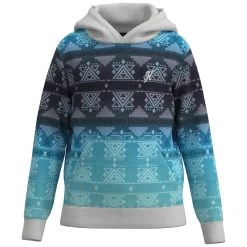 HOOey Youth "Mesa" Hoody Blue/Teal W/Pattern Detailing