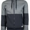"Hooey Full Zip Tech Jacket" Grey/Black