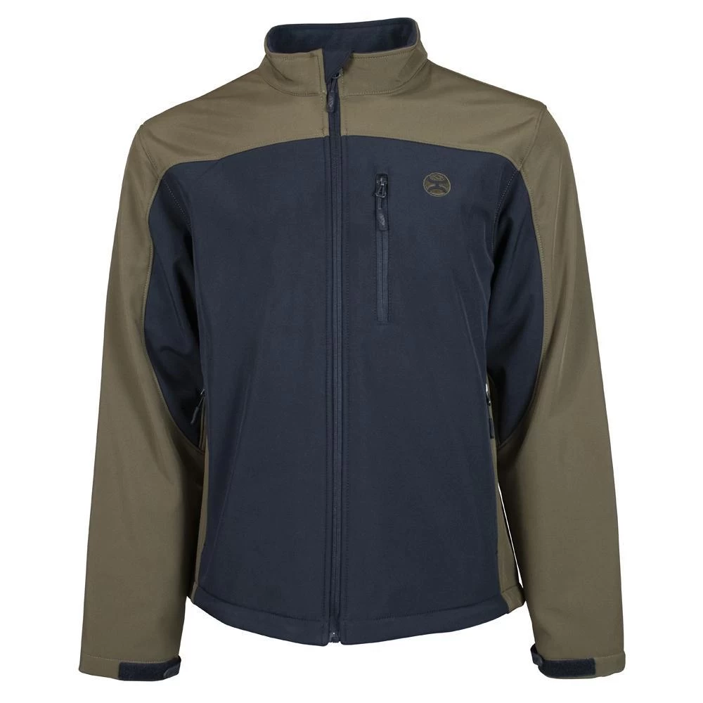 Youth "Hooey Softshell Jacket" Black/Brown